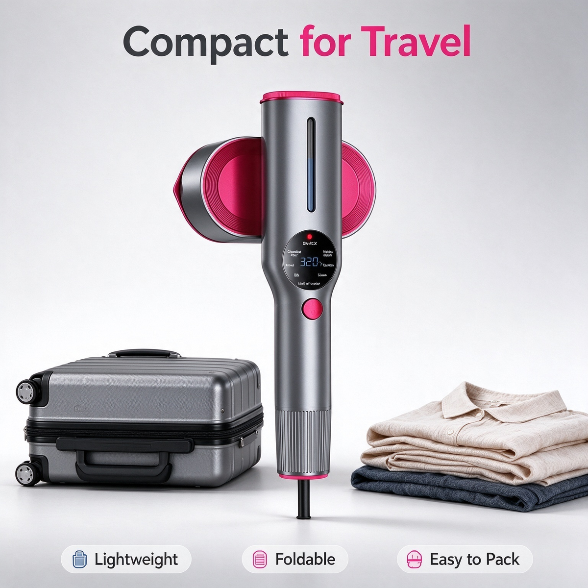 Portable Handheld Travel Garment Steamer | Dual Heat Steam Iron