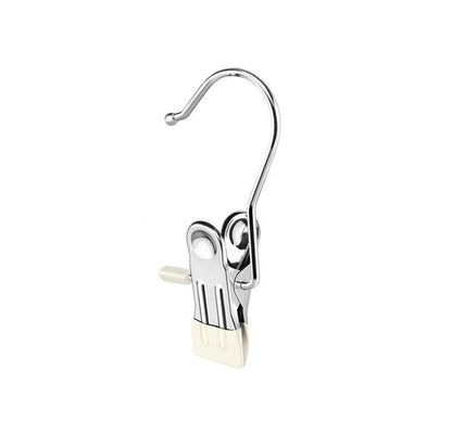 Metal Hanging Clip with Hook | Non-Slip Closet Organizer for Pants & Skirts